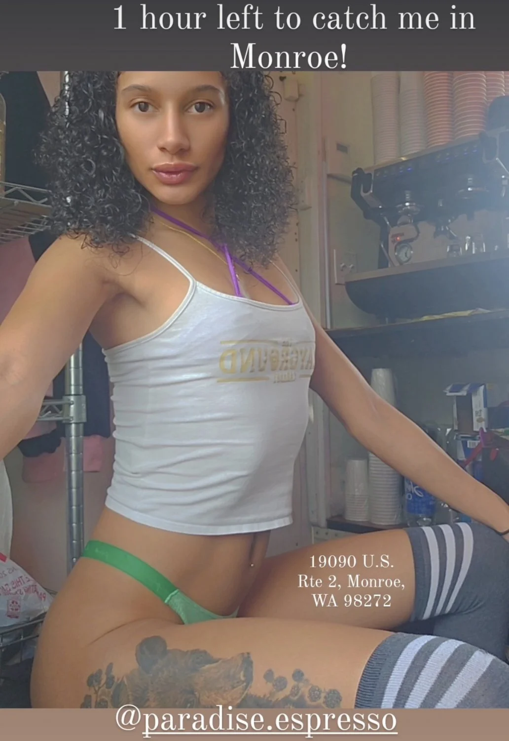 Seattle Lightskin Bikini Barista Stripper baddie image 38