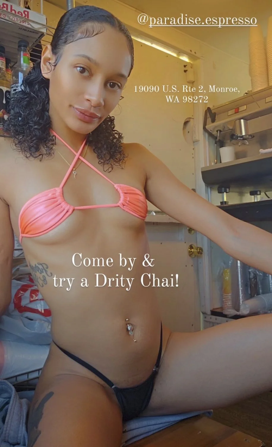 Seattle Lightskin Bikini Barista Stripper baddie image 39