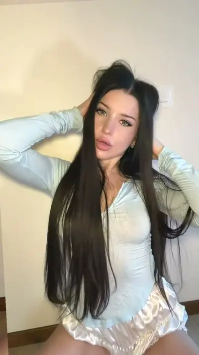 🔞 Hot petite perky tits nude stripping naked pussy 😈🍑 Check OF now cover image
