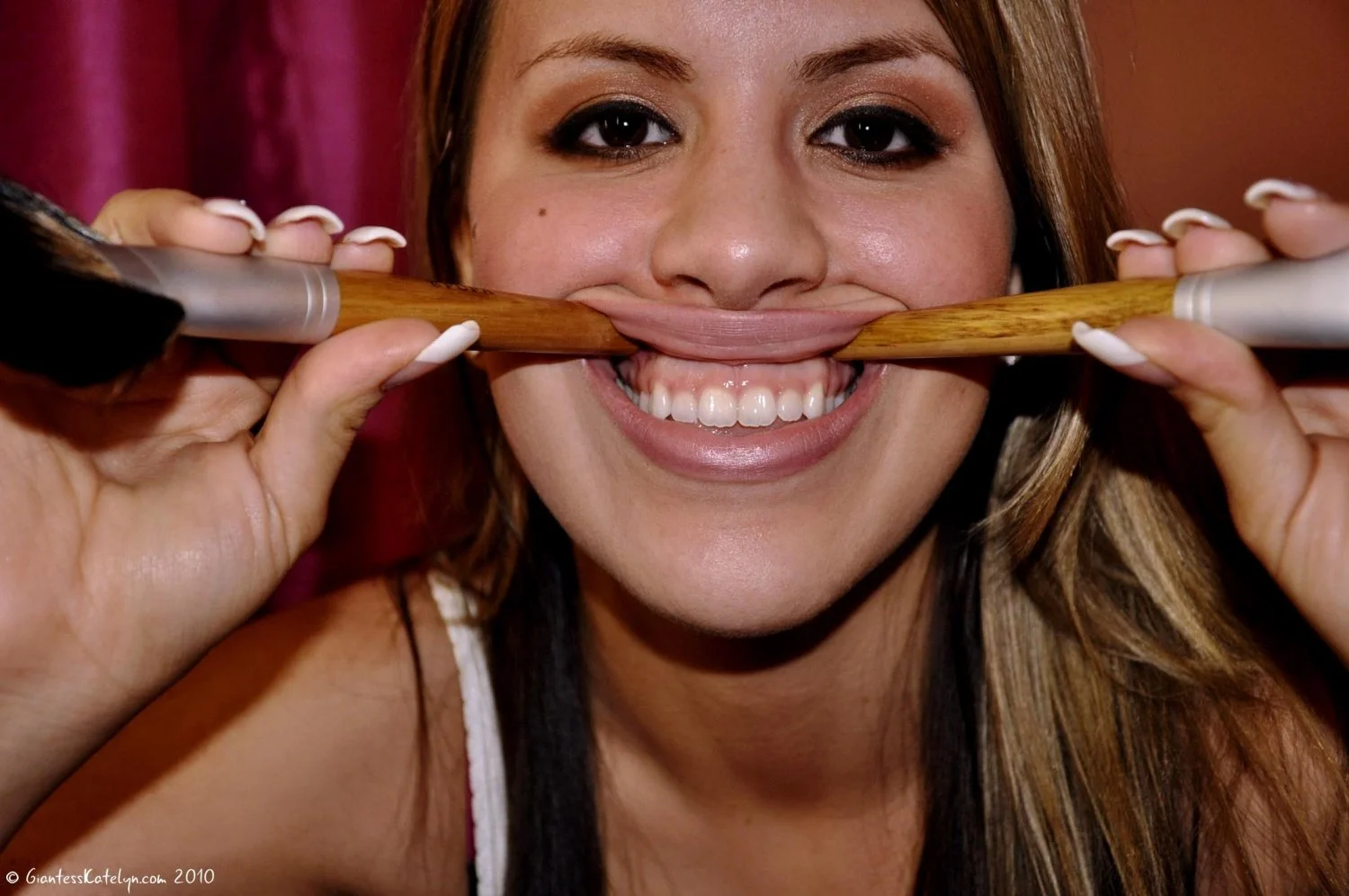 Katelyn Brooks - Blonde Hair Mouth Tease image 31