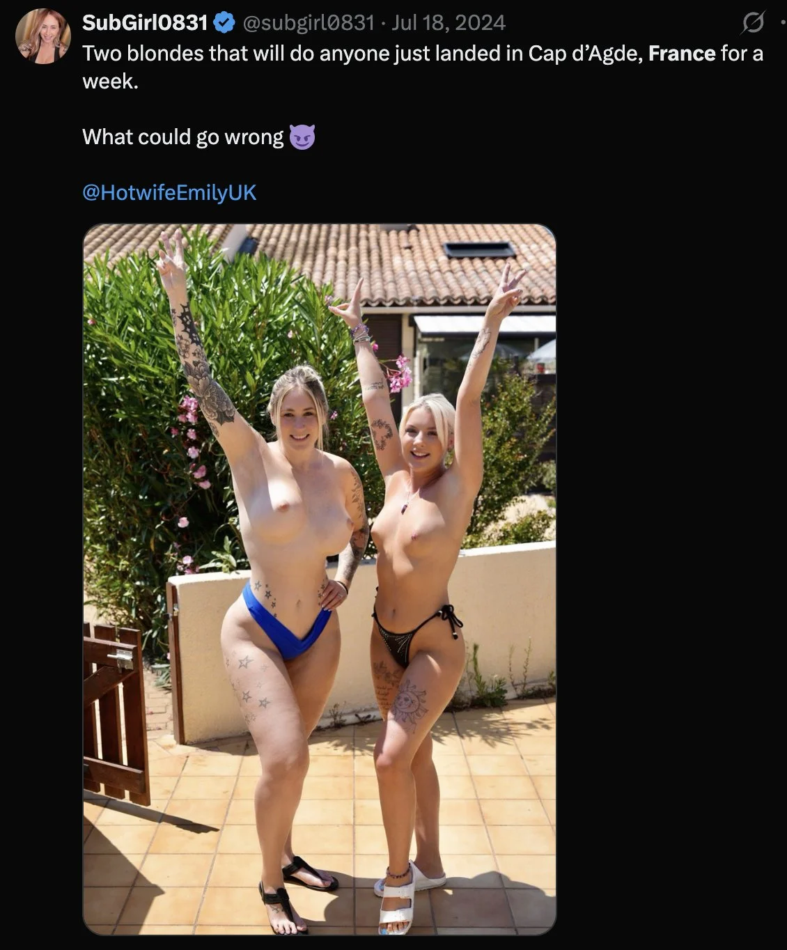 OF Hotwives partying up in a Resort main image