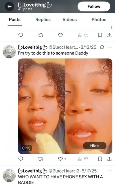 TikTok, Instagram , Twitter, Ebony Thot fucks Multiple Guy in one Day cover image