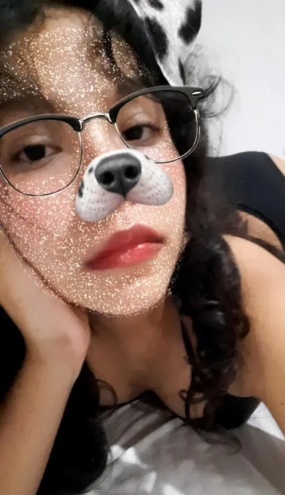 Slutty latina with glasses exposes herself cover image