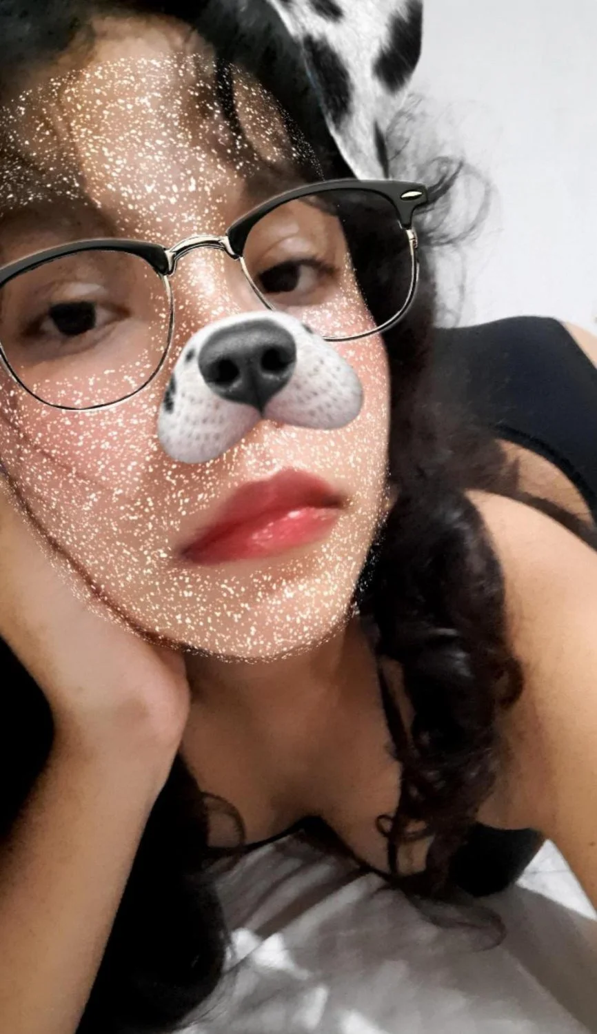 Slutty latina with glasses exposes herself main image