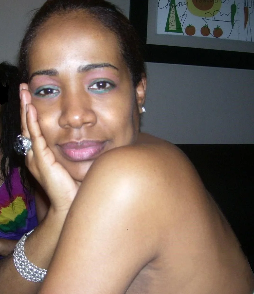 Lover Drew made Lorna pose for him and show some skin image 4