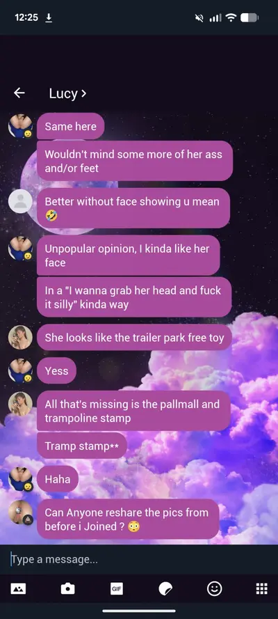 hmu to join a telegram group to degrade my teen gf. tele - luucyfurr cover image