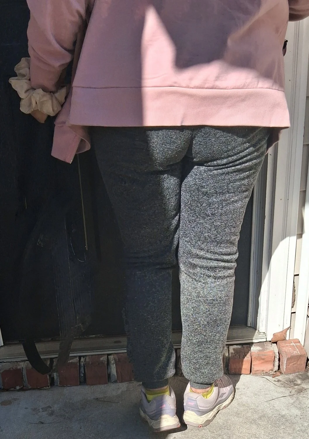 Light skin ebony modeling for me in her sling shot bodysuit soft ass image 13
