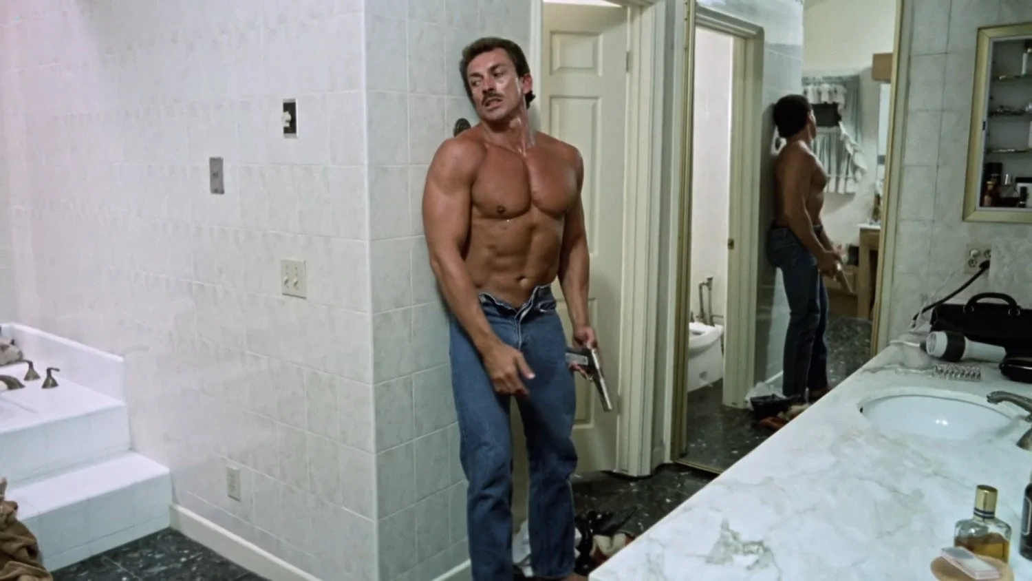Retro bad guy fucks his enemy's wife image 3