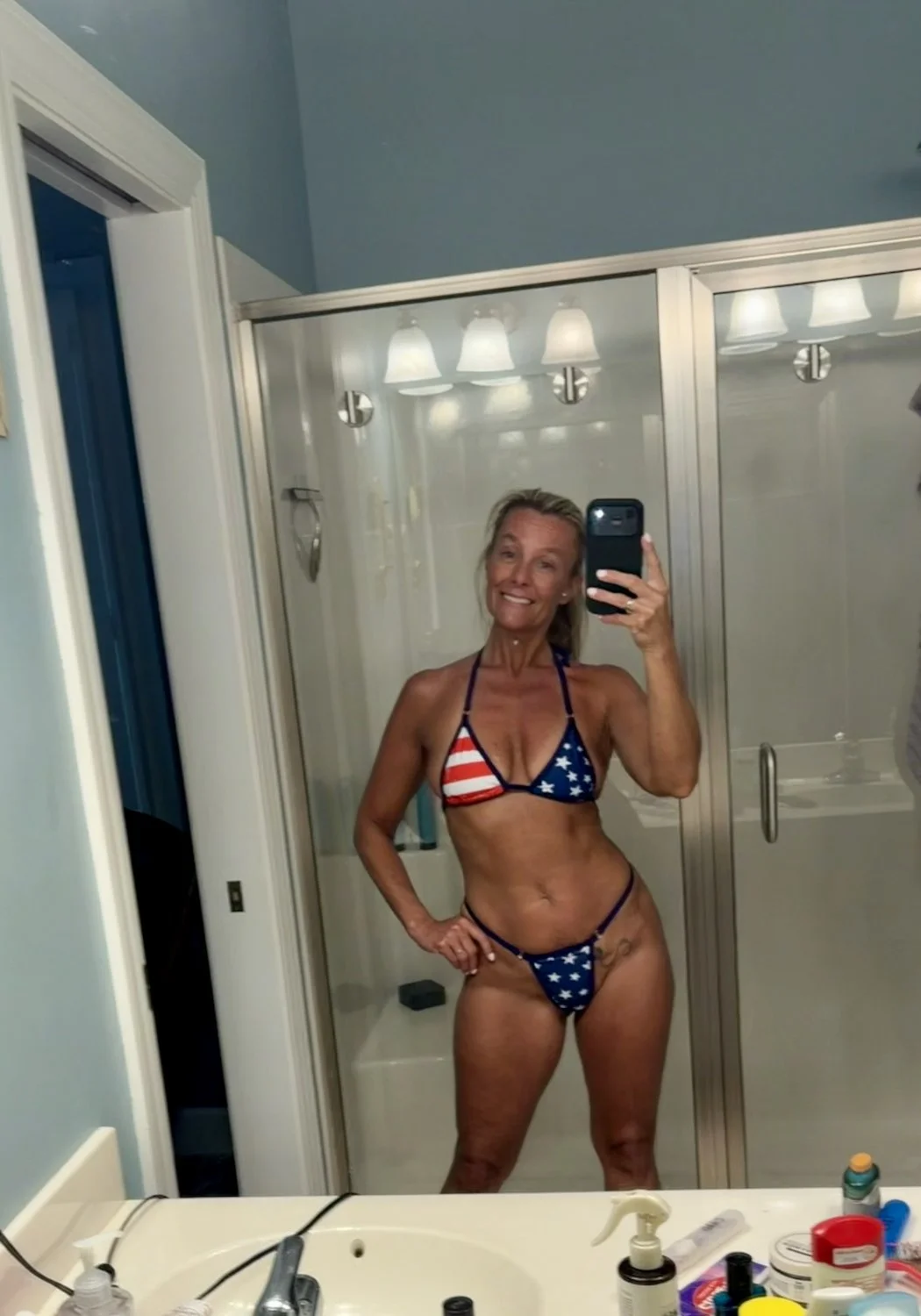 How long will she last-hot blonde milf main image