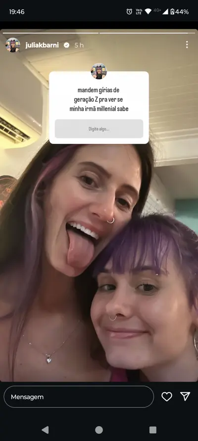 Julia k barni e sua irmã querendo porra na cara cover image