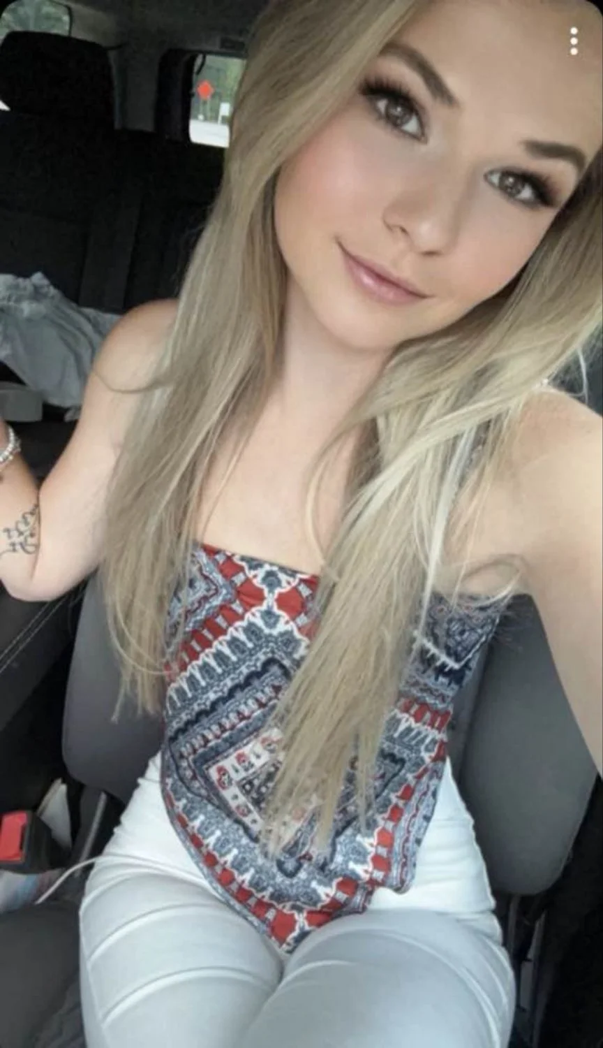 Blonde College Whore Presenting Her Petite Body image 10