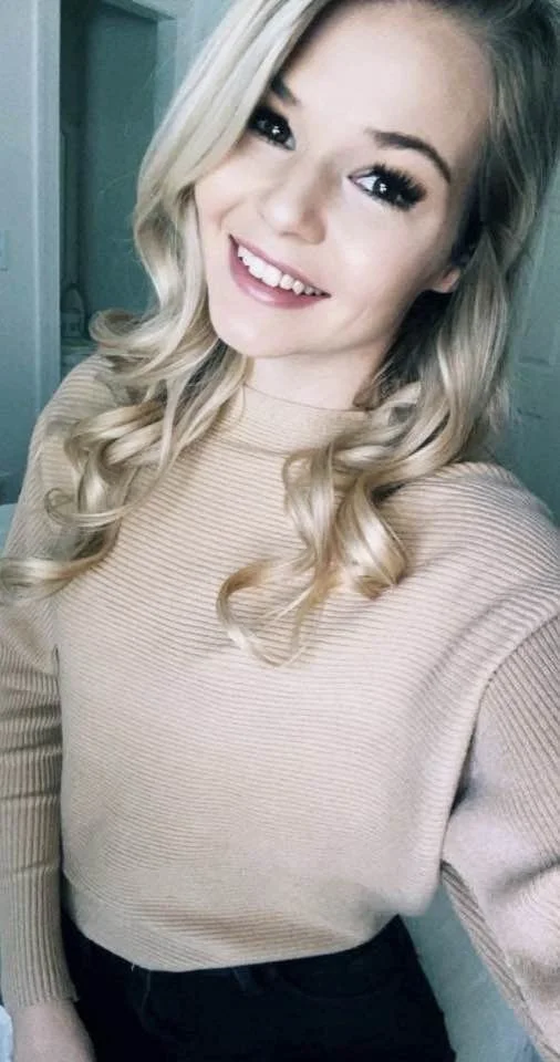 Blonde College Whore Presenting Her Petite Body image 49