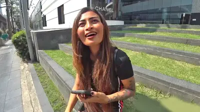 Busty but petite Thai MILF amateur pick up cover image