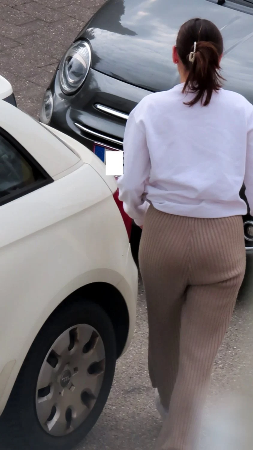 Neighborhood caught creepshot voyeur bent over main image