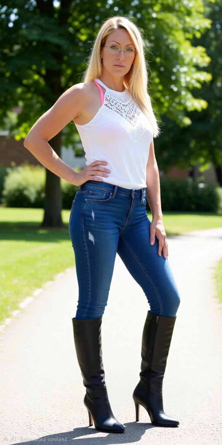 Blonde milf slut image 2