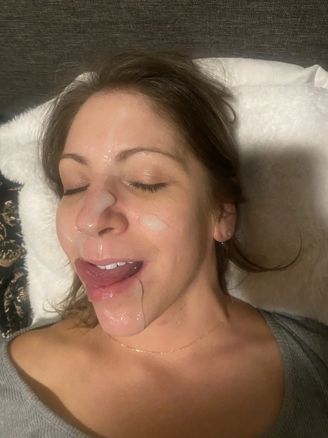 Love being covered in his cum image 4