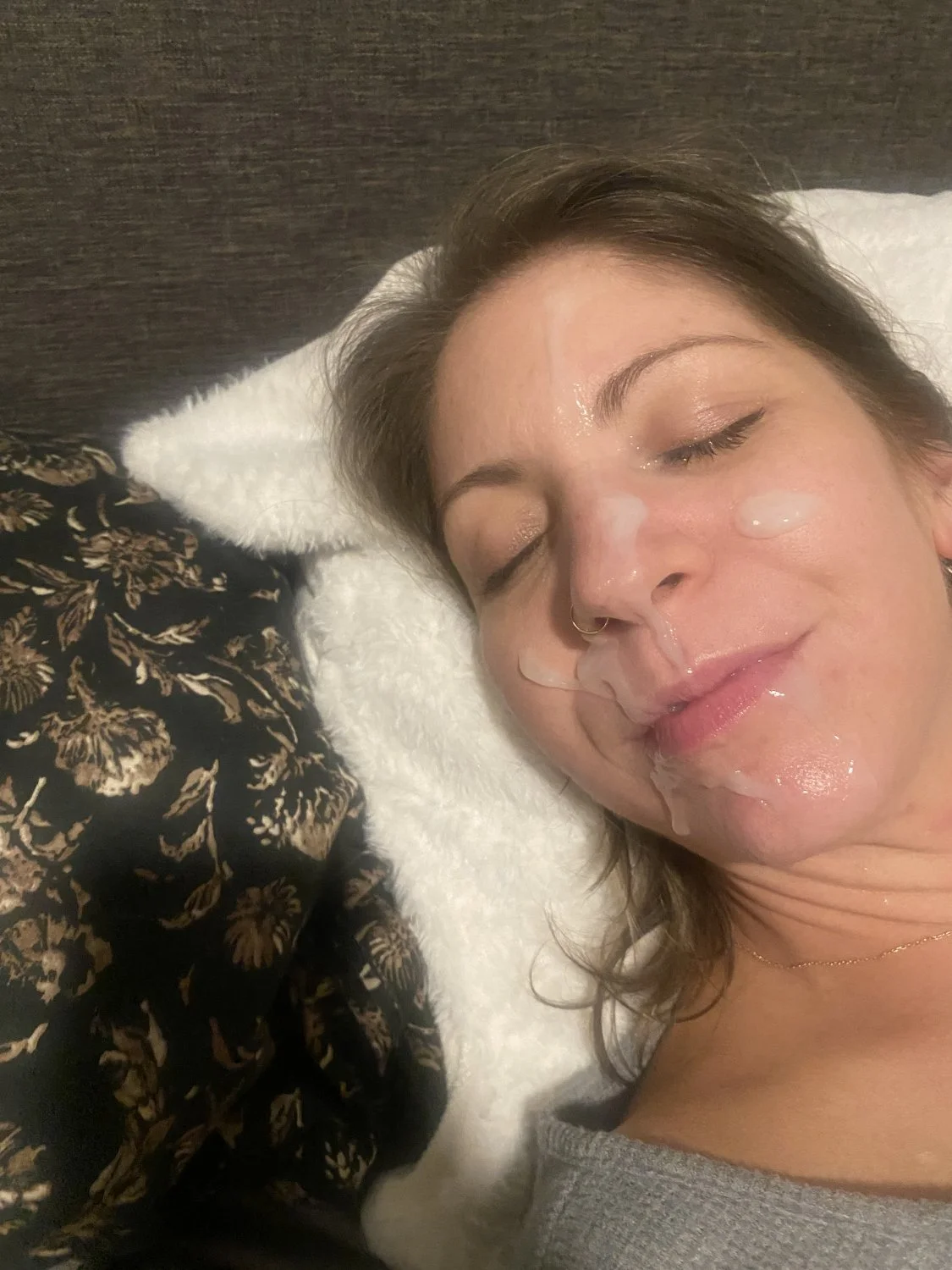 Love being covered in his cum image 6