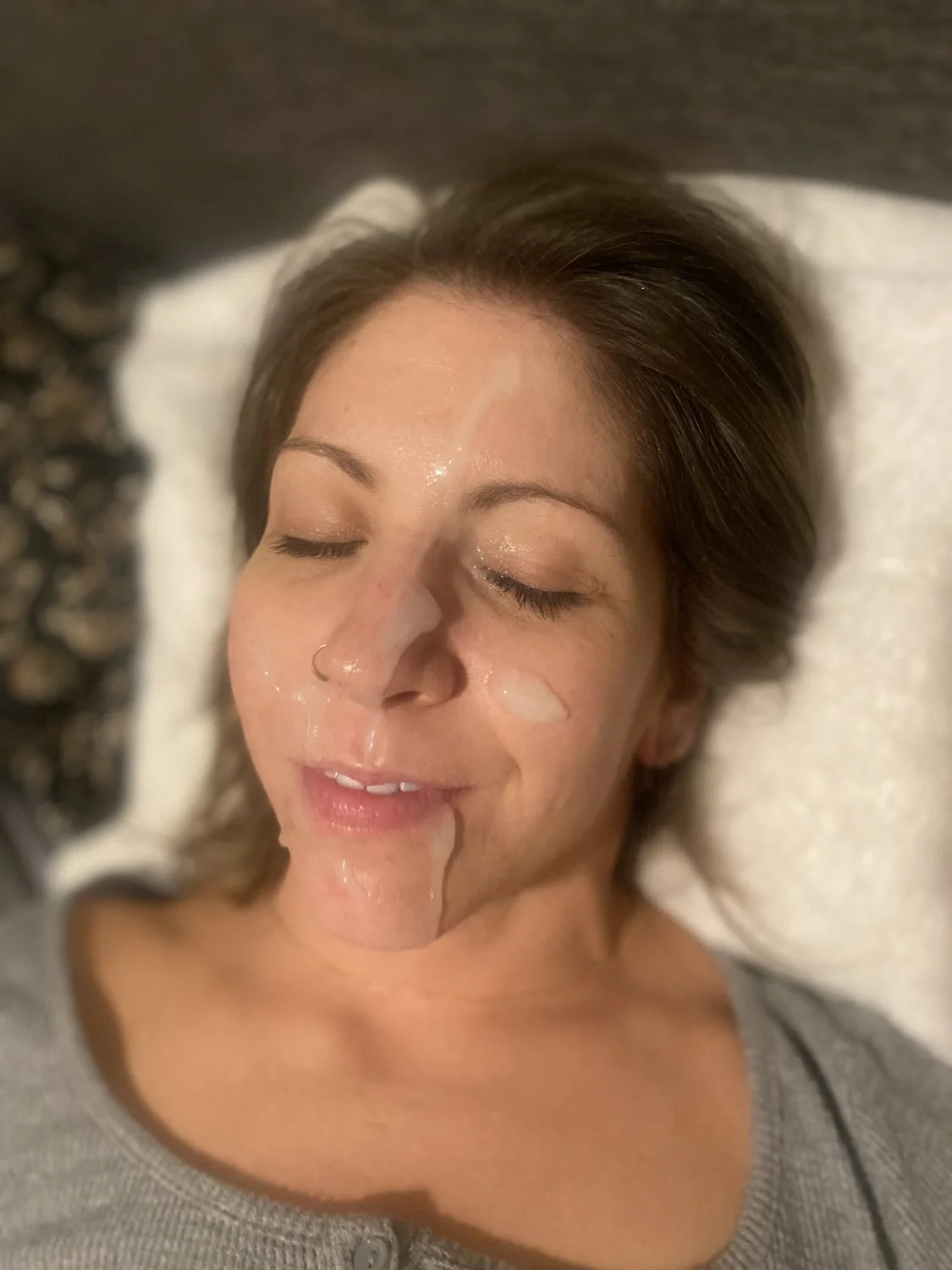 Love being covered in his cum image 8