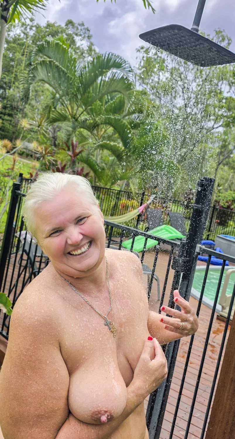 Chubby mature naturist main image