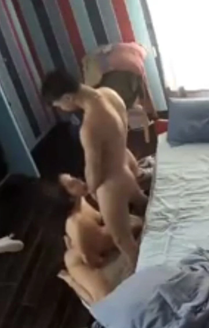 Hidden camera records girlfriend fucking in the bedroom. image 5