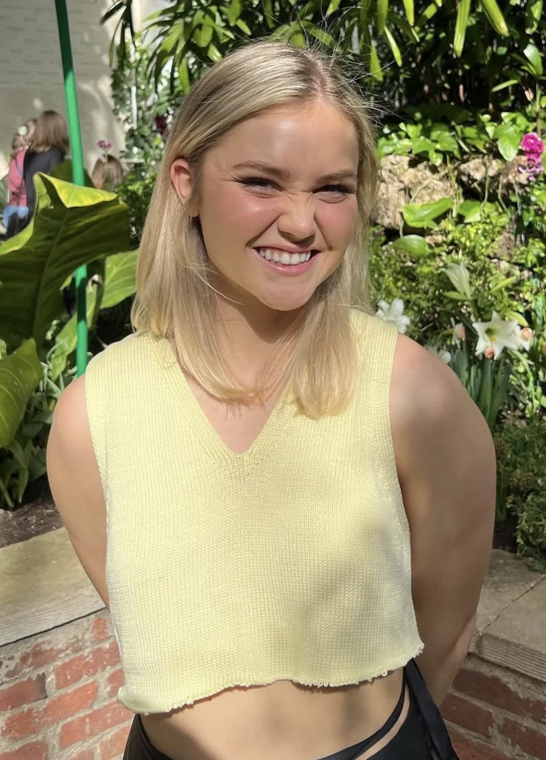 Cute blonde college teen athlete with tight body image 19