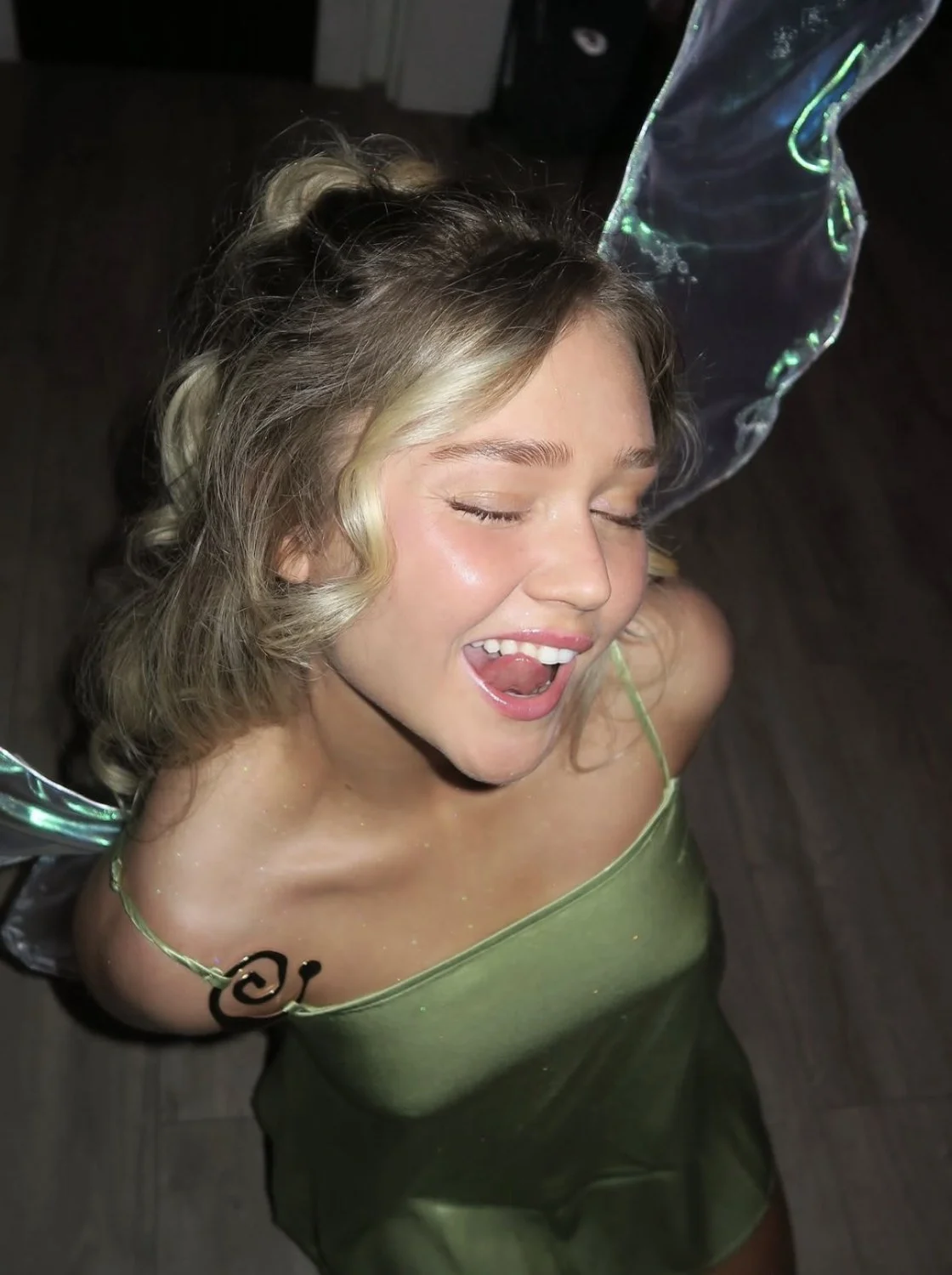 Cute blonde college teen athlete with tight body image 5
