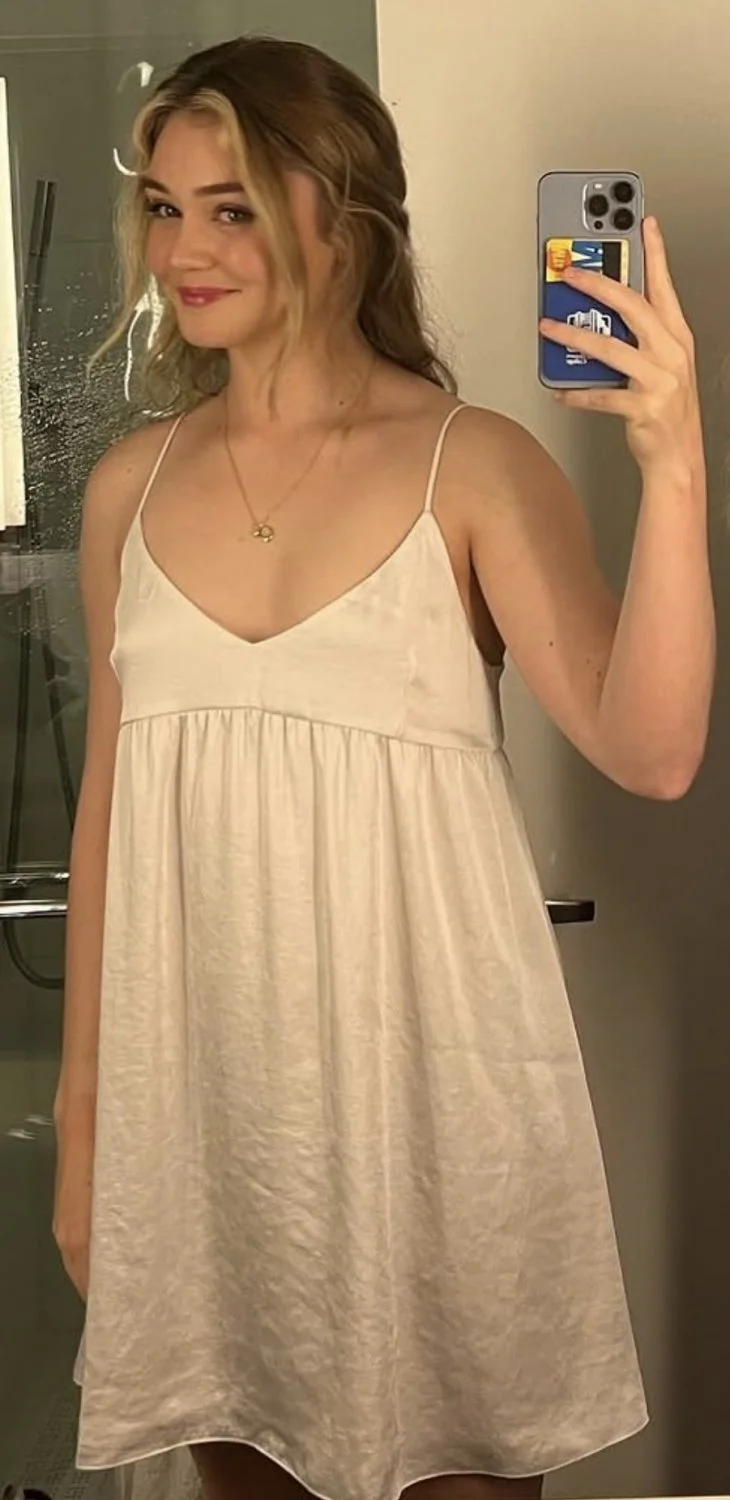 Cute blonde college teen athlete with tight body image 9
