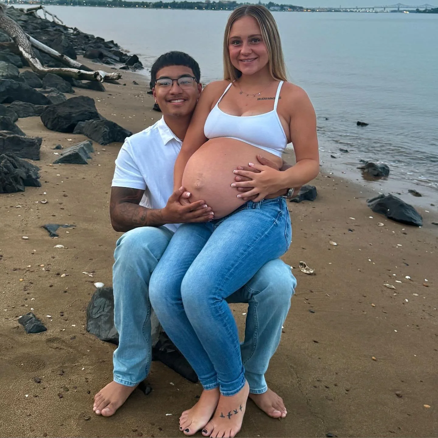 My cousin Krystal 7-months pregnant back in August 2024 (23yo) image 6