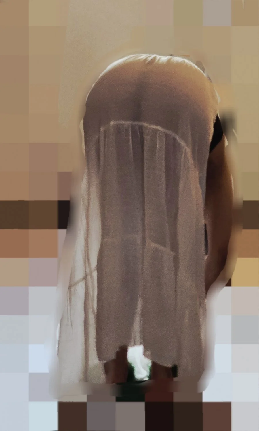 My sister-in-law wears a very transparent skirt. A sexy view 🍑🍑🥵🥵🍑🍑 image 2