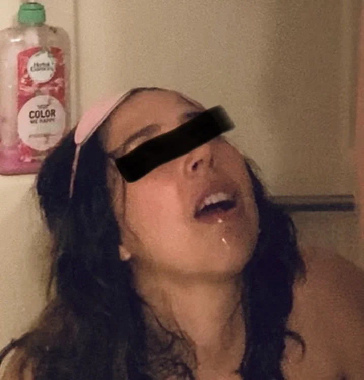 Wife cum play in shower dildo orgasm facial image 2