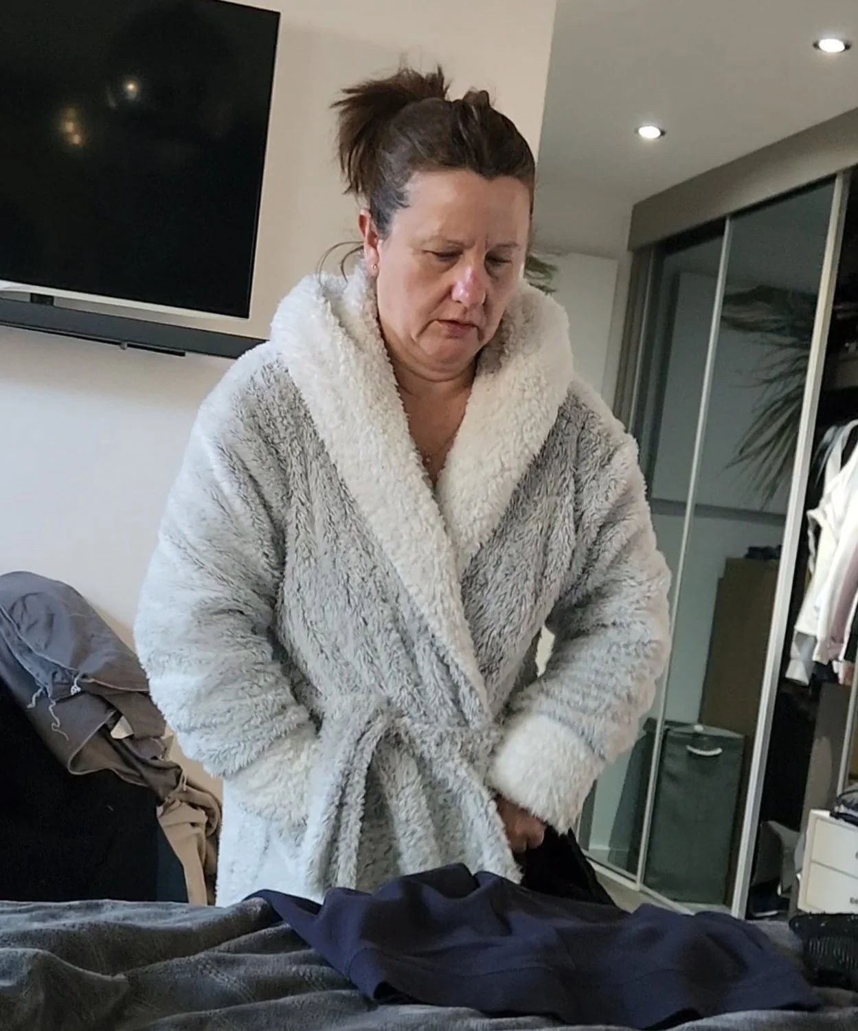 Choose a pic of this mature chubby wife & I'll add the video of her flashing her little tits image 25