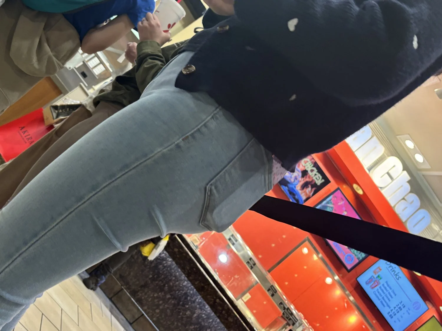 Cuffed butt in jeans image 9