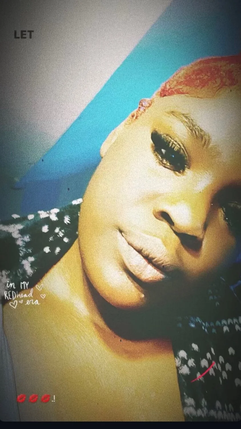 Thick ebony teen gushing on her rose toy main image